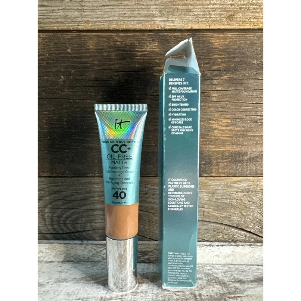IT Cosmetics CC+ Oil-Free Matte SPF 40 Cream Deep‎ | MSRP = $49